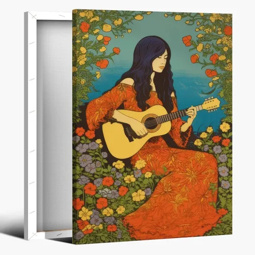 Vista 13 de WLZWD Arte de pared vintage de luna llena, impresión artística mística de bosque de medianoche, arte de academia oscura, póster estético, pintura