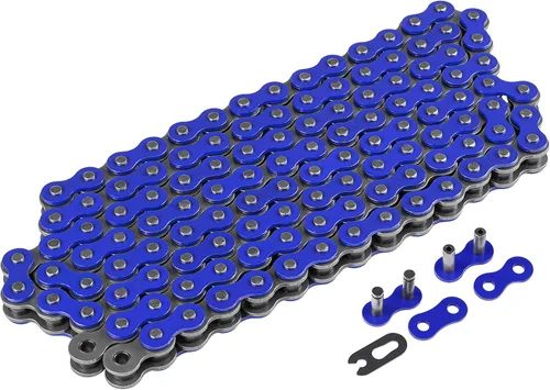 Vista 5 de Kit de cadena de transmisión y piñones azul Caltric compatible con Yamaha Raptor 660R Yfm660R 2001-2005