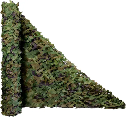 Vista 11 de Red de camuflaje en rollo a granel, red de camuflaje para caza, ejército, fiesta, decoración, protección solar