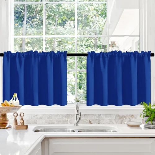 Vista 175 de Deconovo Cortinas opacas, aislamiento térmico, dobladillo para barra, reducción de ruido, certificado Oeko-TEX, cortinas de oscurecimiento