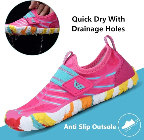 Vista 4 de CIOR Zapatos acuáticos para niños y niñas, zapatos deportivos acuáticos ligeros (niños pequeñosniños grandes)
