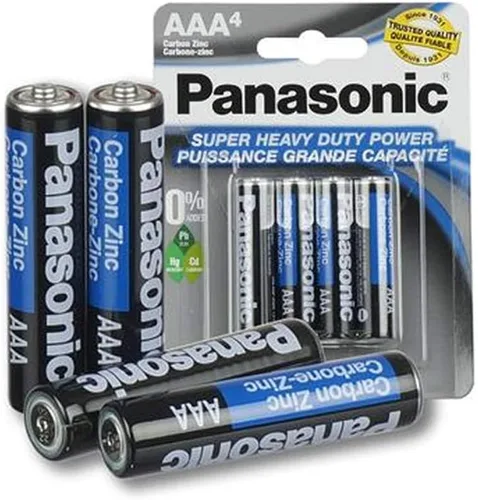 Vista 2 de Panasonic 8 pilas AAA Super Heavy Duty Carbon Zinc Battery 1.5V
