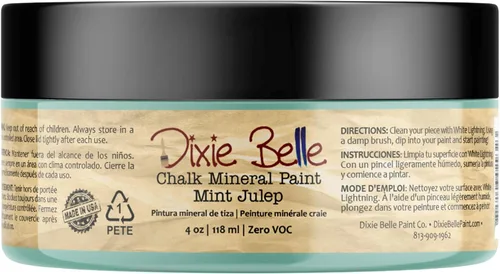 Vista 41 de Pintura para muebles con acabado de tiza Dixie Belle Paint Company - Amatista (4oz) - Pintura mineral de tiza chic púrpura profundo mate