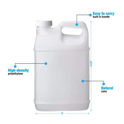 Vista 2 de Hudson Exchange - Recipientes HDPE Hedpak de 2.5 galones, natural, paquete de 2 unidades.
