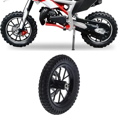 Vista 5 de Ruedas y neumáticos para minicicleta, rueda delantera y neumáticos, llantas y neumáticos de mini bicicleta, rueda delantera de goma de 12.5 x 2.75 A