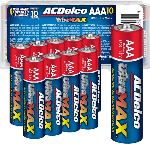 Vista 9 de Powermax ACDelco UltraMAX - 10 pilas AA dobles AA, batería alcalina con tecnología avanzada para el hogar y la oficina, vida útil de 10 años