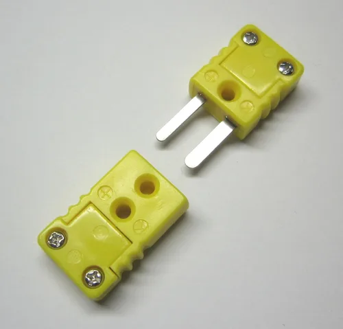 Vista 7 de Mini conector de cable de termopar tipo K, conector de cable, 5 pares macho y hembra tipo K enchufes