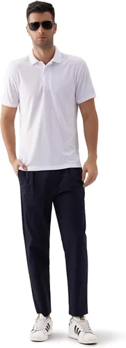 Vista 2 de Polo de golf de manga corta para hombre, ajuste regular, secado rápido, camiseta deportiva de entrenamiento