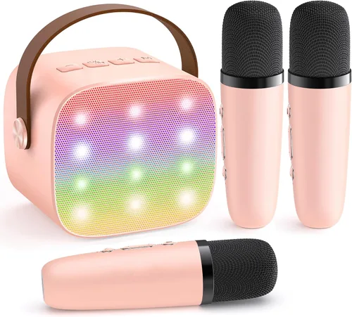 Vista 10 de YLL Máquina de karaoke para niños y adultos, regalos de cumpleaños para Negro