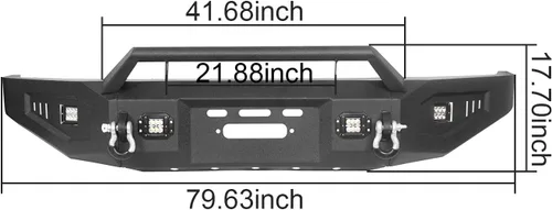 Vista 10 de Tundra parachoques delantero con placa de cabrestante para camioneta Toyota Tundra 2007 2008 2009 2010 2011 2012 2013