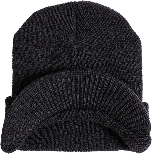 Vista 2 de Gorro de invierno con visera, 100 % lana, fabricado en Estados Unidos - Genuino G.I.