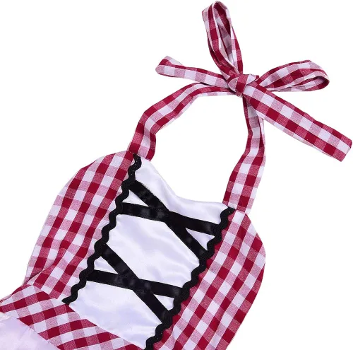 Vista 3 de Disfraz de capucha roja para bebé para Halloween fiesta de Navidad vestido de sol capa con capucha conjunto de 2 piezas Rojo