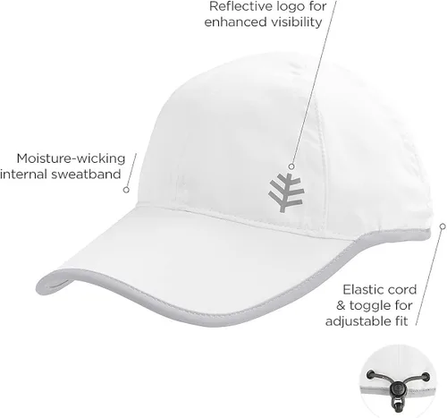 Vista 5 de Coolibar UPF 50+ Lenny - Gorra deportiva para hombre y mujer, protección solar