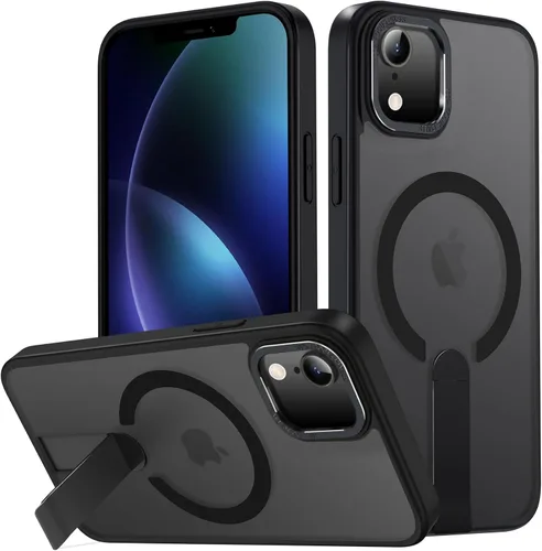 Vista 17 de Funda para iPhone 11 Compatible con Magsafe, Soporte Invisible Incorporado [Prueba de caída de grado militar] Funda protectora delgada y a prueba