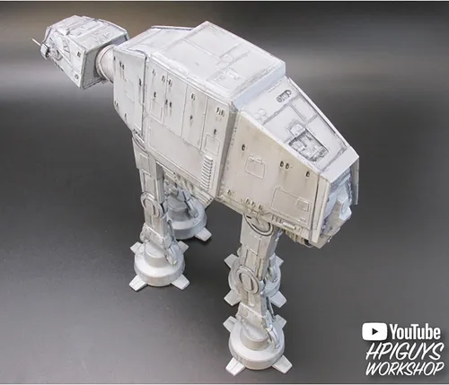 Vista 8 de MPC Star Wars: El Imperio contraataca AT-AT 1:1000 Kit de modelo a escala 1:1000