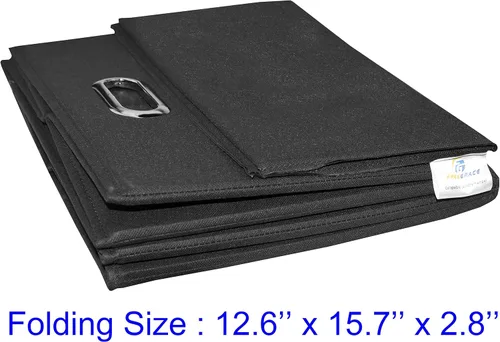 Vista 4 de Cesta de lavandería plegable grande con bolsa de lavandería, tela duradera de alta calidad, tabla de plástico, tamaño extragrande, cesta de ropa