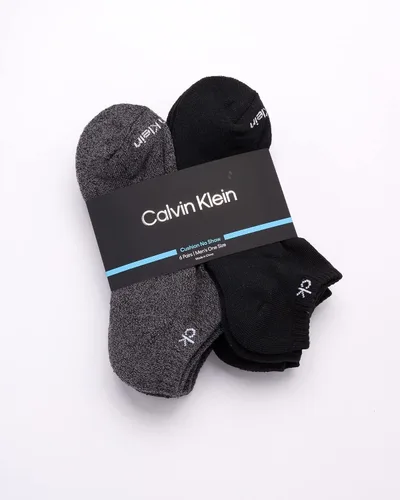 Vista 7 de Calvin Klein Calcetines para hombre, mezcla de algodón, acolchados, sin talla, forro de calcetines atléticos (6 unidades)