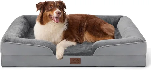 Vista 12 de Bedsure - Cama para gatos de interior, sofá cama lavable para perros muy pequeños, espuma de soporte con funda extraíble y lavable, forro Gris