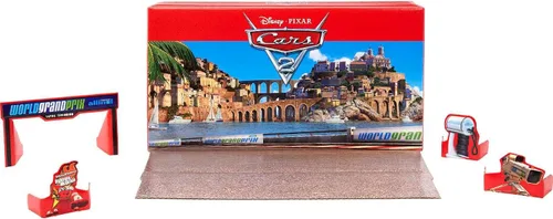 Vista 8 de Mattel Disney y Pixar Cars Vehículo de 5 paquetes con 4 autos de juguete de personajes y 1 camión de bomberos rojo inspirado en Radiator Springs