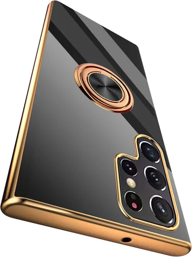 Vista 15 de Funda compatible con Samsung Galaxy S22 con soporte de anillo Negro