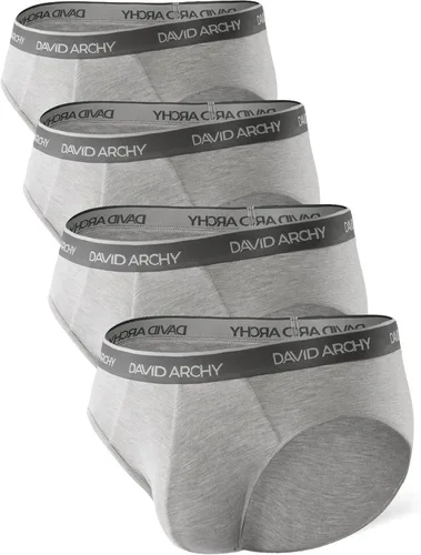 Vista 10 de DAVID ARCHY - Calzoncillos para hombre, de rayón de bambú, con soporte de absorción de humedad, tipo bolsa, suaves, paquetes de 4 o 7