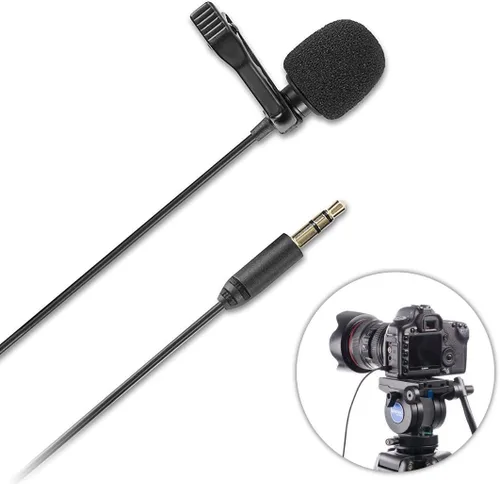 Vista 2 de Saramonic SR-XMS2 Micrófono omnidireccional Lavalier estéreo de calidad de transmisión X/Y con conector TRS de 0.138 in para cámaras DSLR