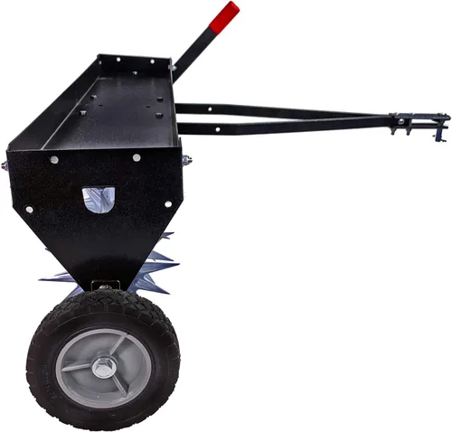 Vista 3 de Brinly SAT2-40BH-P Remolque detrás del aireador de espiga con ruedas de transporte, 40" - Carbono