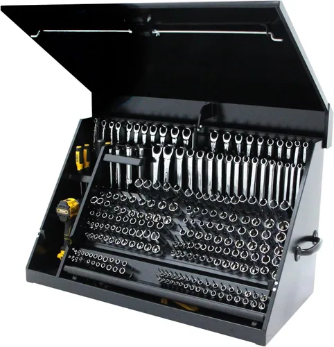 Vista 8 de DeWalt - Caja de herramientas triangular de 36" x 17", acero, color amarillo y negro