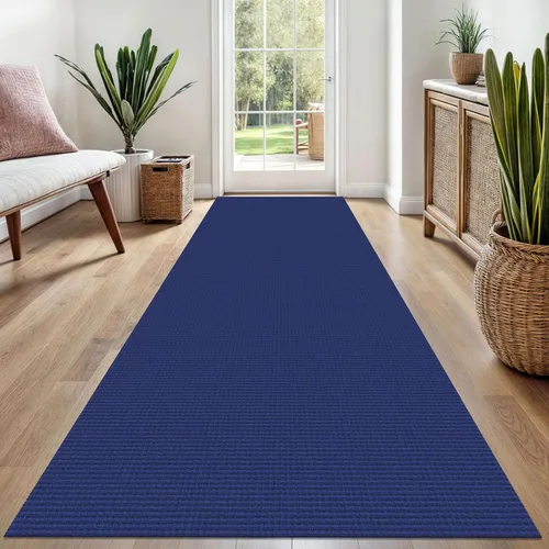 Vista 138 de EARTHALL Alfombra tejida de 2 x 3 pies, lavable para entrada, alfombra trenzada antideslizante, alfombra para puerta interior y exterior, alfombra