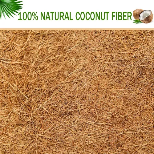 Vista 6 de bboUod - 2 forros preformados para macetas de coco de jardín, forros de caja de ventana, revestimiento de coco natural, alfombrillas de fibra