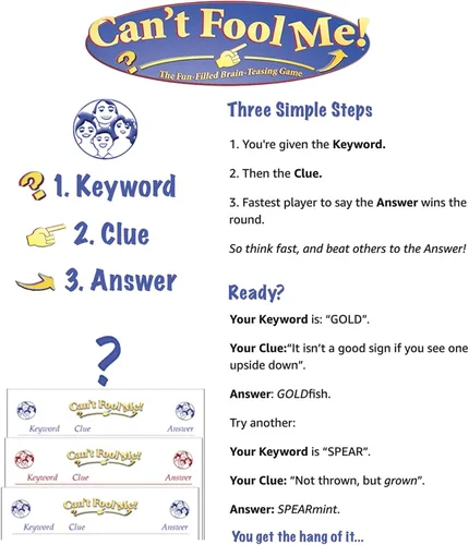 Vista 4 de Can't Fool Me — Un juego de acertijos de palabras para burlas cerebrales donde los jugadores corren para resolver pistas - Diversión nocturna