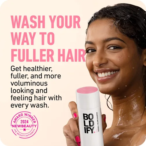 Vista 2 de Champú y acondicionador engrosador para el crecimiento del cabello con biotina de Boldify