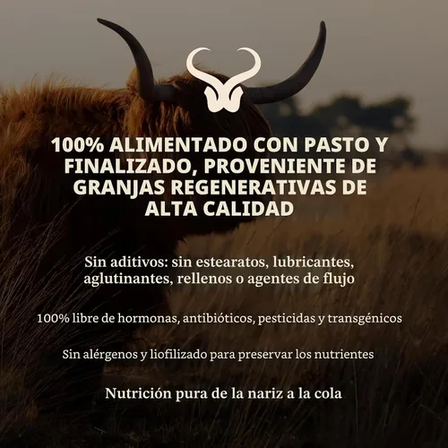 Vista 2 de HEART & SOIL Suplemento de calostro 100% alimentado con pasto y acabado de ganado regenerativo para la salud intestinal, muscular e inmunológica