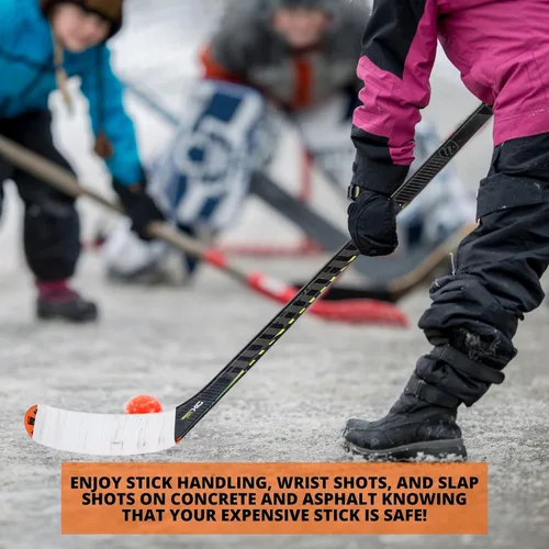 Vista 5 de TOP SHELF - Juego de protectores de hoja de hockey para hockey callejero - Equipo de entrenamiento sobre hielo - Kit de salsa - Paquete de 2