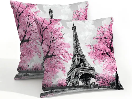 Vista 67 de Juego de 2 fundas de almohada impermeables para exteriores, 16 x 16 pulgadas, fundas de almohada decorativas de patio para muebles de jardín, sofá