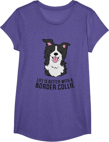 Vista 16 de Camiseta Border Collie Owner Life Is Better With a Border Collie Dog, Blanco, S