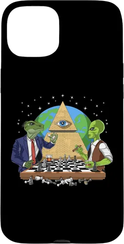 Vista 9 de Funda para iPhone 14 Pro Alien Illuminati Conspiracy Theory All Seeing Eye Aliens