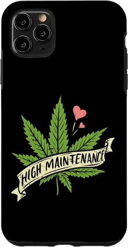 Vista 13 de High Maintenance Weed Cannabis Pocket 420 THC Stoner Gift Case for iPhone 17