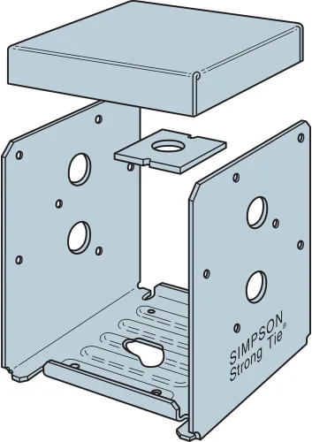 Vista 5 de Simpson Strong Tie Z-MAX base de suspensión, ABU66Z