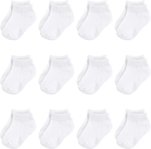 Vista 79 de Hudson Baby - Calcetines de algodón para bebés recién nacidos y Terry para niñas bebés