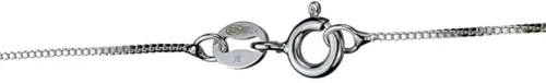 Vista 2 de Cadena de plata de ley con dije de cruz pequeña sin níquel, collar Italia