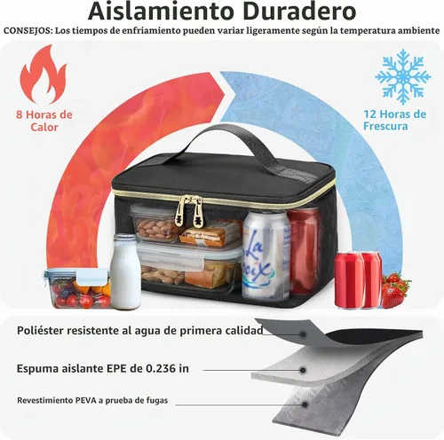 Vista 3 de AIJIEKE Mochila de almuerzo para mujer, mochila para portátil de 15.6 Beige