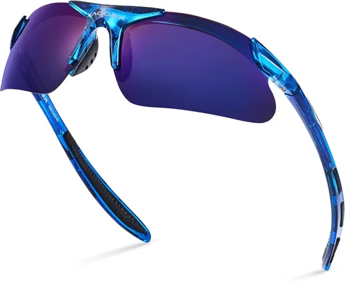 Vista 30 de Gafas de sol deportivas polarizadas para niños y niñas, gafas de béisbol y sóftbol, montura TR90