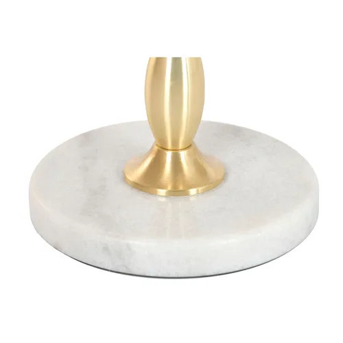 Vista 7 de Mesa auxiliar Home ESPRIT Blanco Dorado 41 x 41 x 57 cm