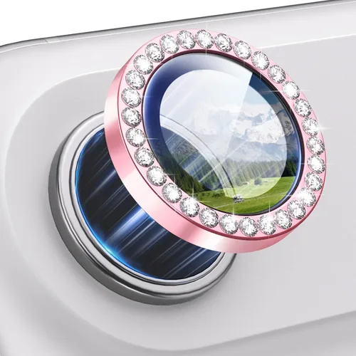 Vista 11 de Protector de lente de cámara para iPhone 15 Pro/iPhone 15 Pro Max, anillo de metal individual, dureza 9H, protector a prueba de arañazos, accesorios
