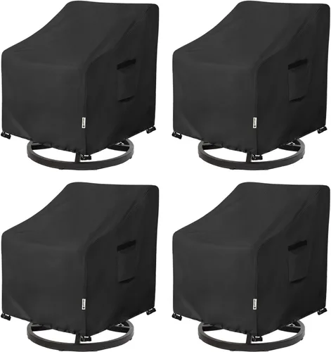 Vista 9 de Cubiertas para juego de muebles de patio Aacabo para 3 piezas de bistró al aire libre, cubierta impermeable 100% para muebles de exterior para 2