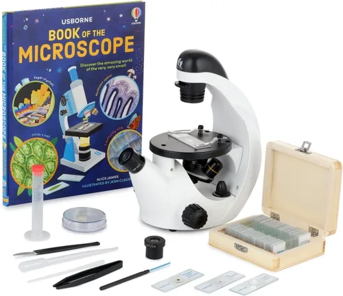 Vista 9 de IQCrew por AmScope 40X-200X Kids Inverted Microscopio compuesto para estudiantes