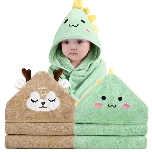 Vista 12 de Toallas de Baño con Capucha para Bebé - Toalla de Baño Premium Ultra Suave Orgánica para Bebé – Toallas Absorbentes e Hipoalergénicas para Bebé Niño