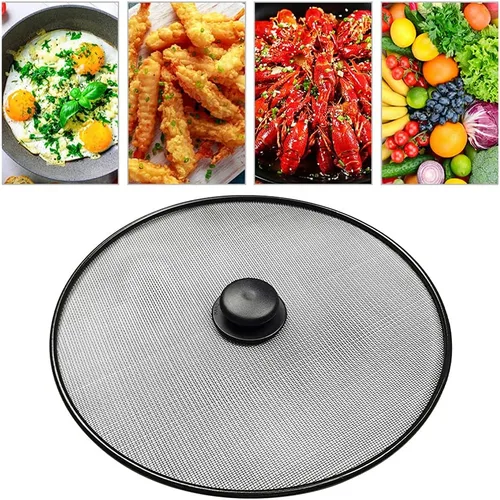 Vista 5 de Pantalla contra salpicaduras, pantalla de salpicaduras, tapa protectora contra salpicaduras con perilla, tapa de malla extra fina, cubierta
