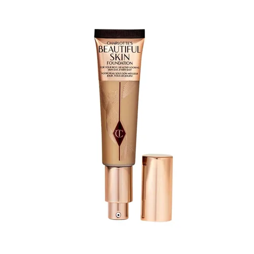 Vista 31 de Charlotte Tilbury Base de Maquillaje Beautiful Skin de Cobertura Media Hidratante - Maquillaje Líquido Edificable para Brillo Instantáneo